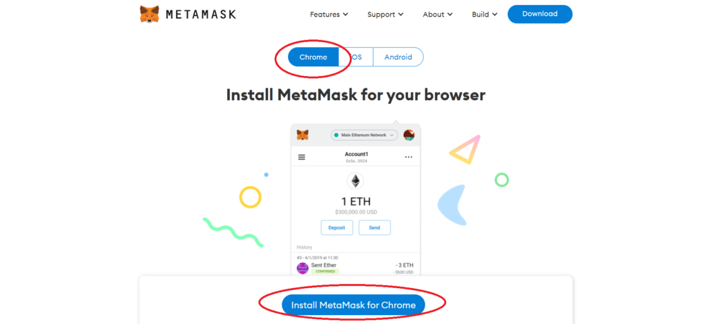 Install MetaMask for Chrome